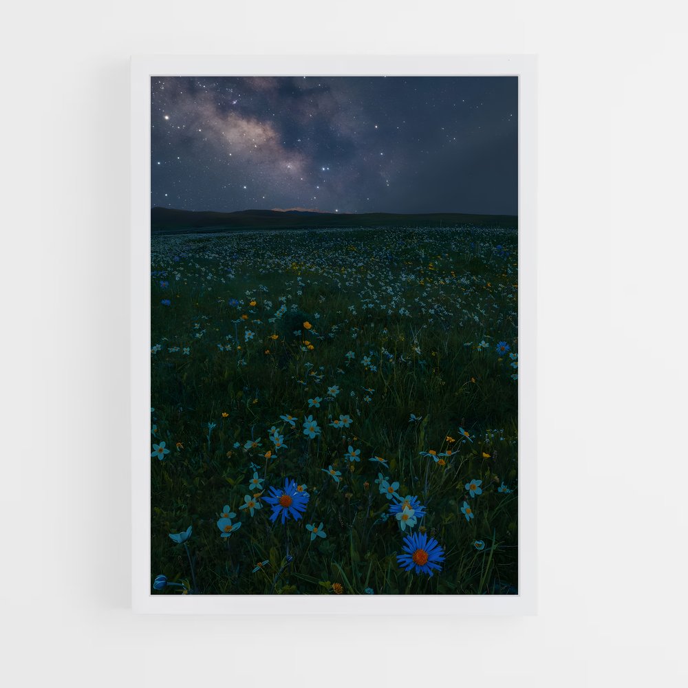ap-starry sky-13 cadre Blanc
