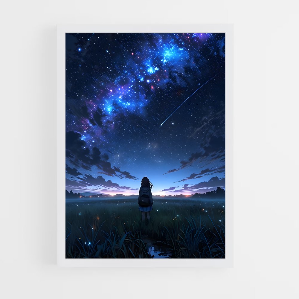 ap-starry sky-6 cadre Blanc