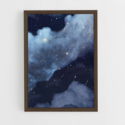 ap-starry sky-7 cadre Bois foncé