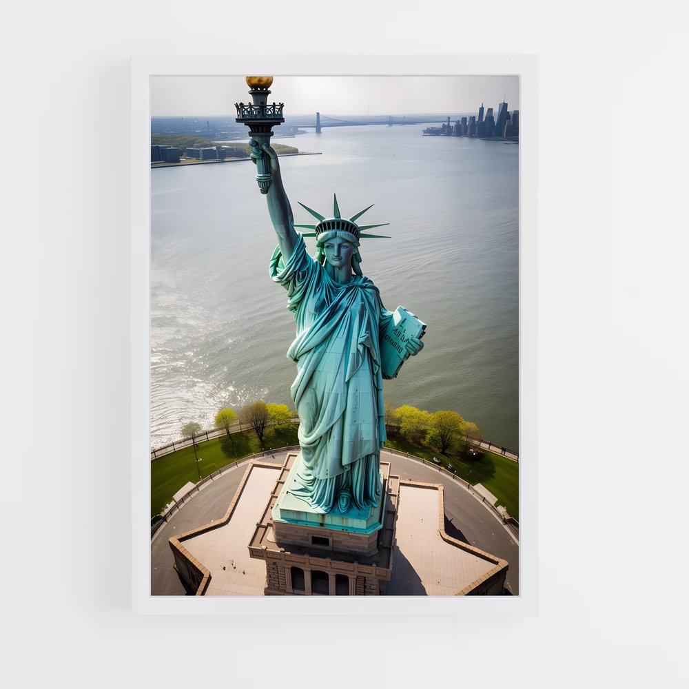 ap-statue of liberty-10 cadre Blanc