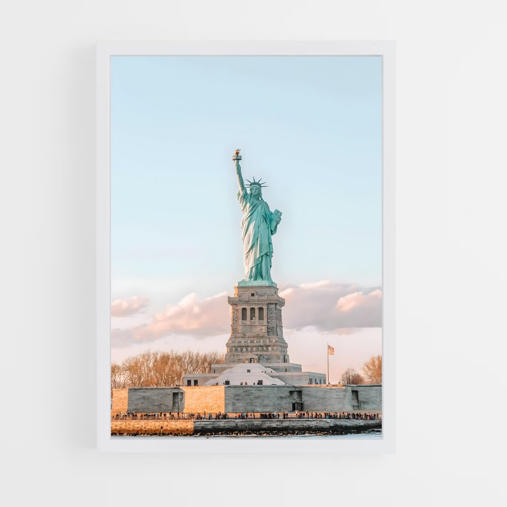 ap-statue of liberty-11 cadre Blanc