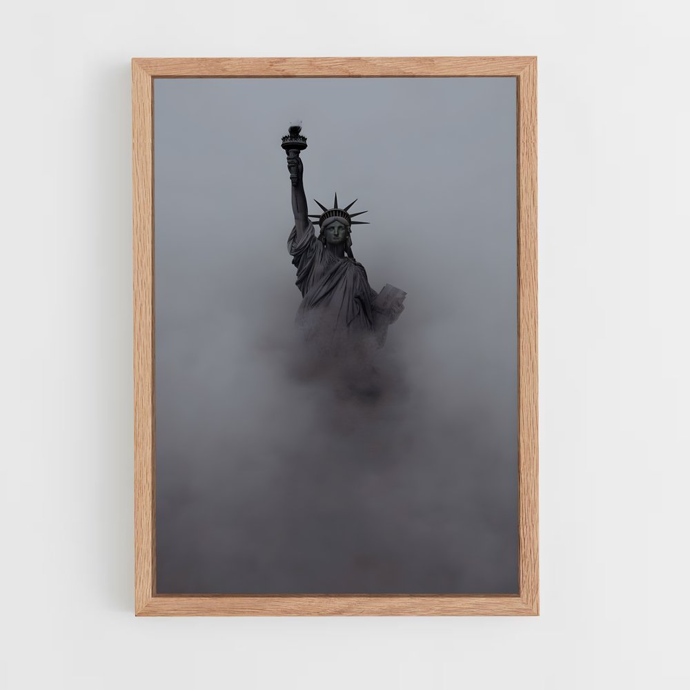 ap-statue of liberty-12 cadre Bois clair