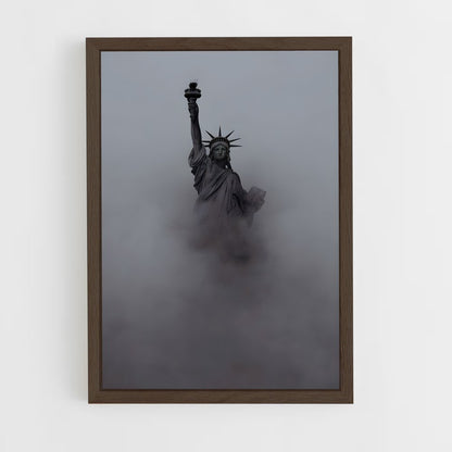ap-statue of liberty-12 cadre Bois foncé