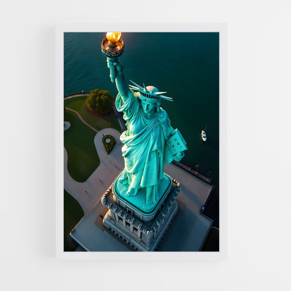 ap-statue of liberty-13 cadre Blanc