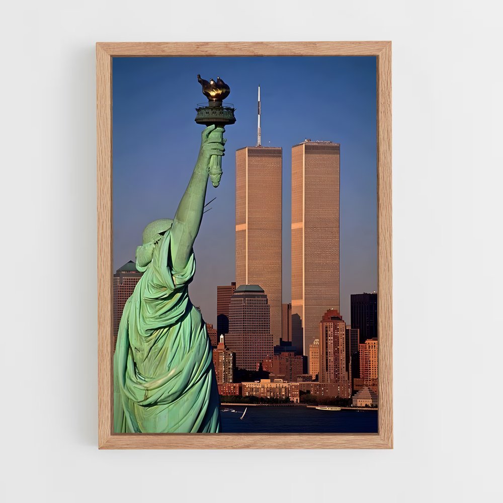 ap-statue of liberty-14 cadre Bois clair