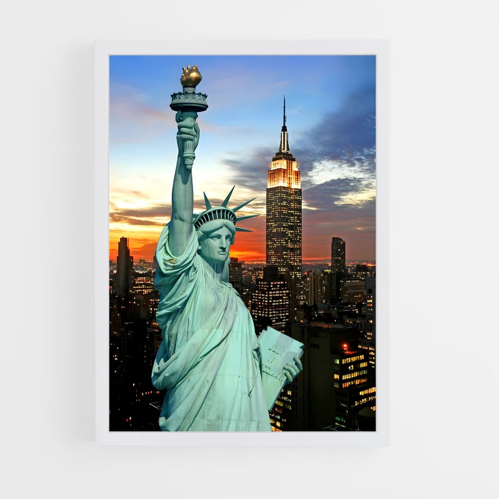 ap-statue of liberty-18 cadre Blanc