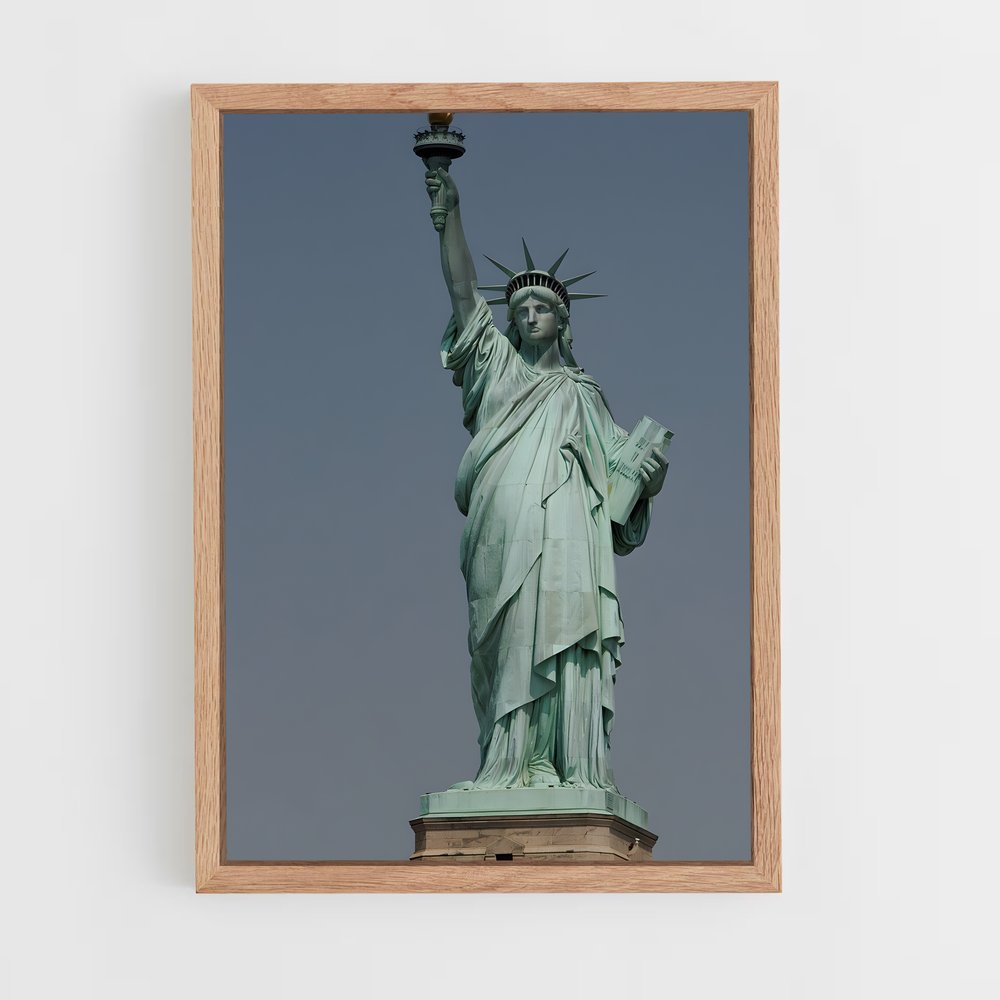 ap-statue of liberty-21 cadre Bois clair