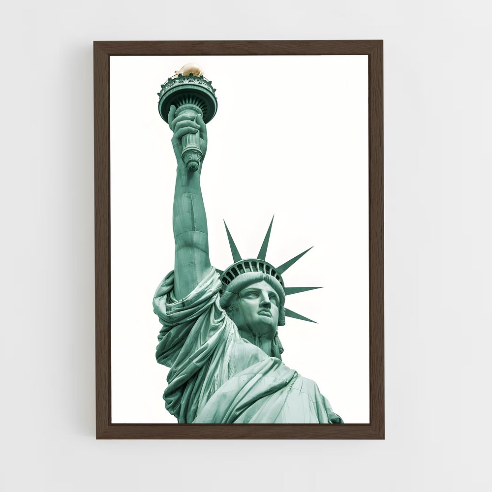 ap-statue of liberty-3 cadre Bois foncé