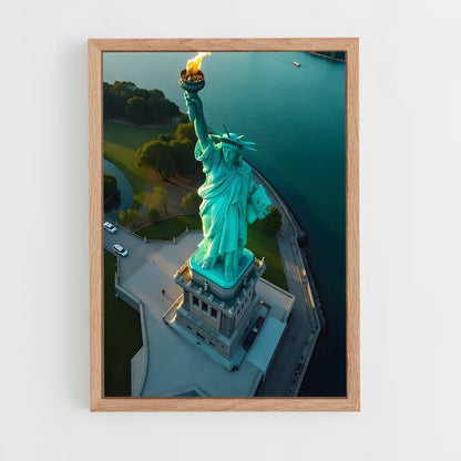 ap-statue of liberty-4 cadre Bois clair