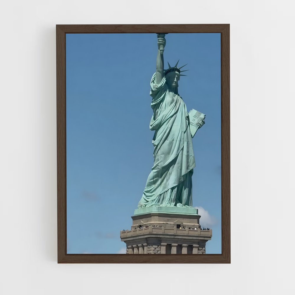 ap-statue of liberty-5 cadre Bois foncé