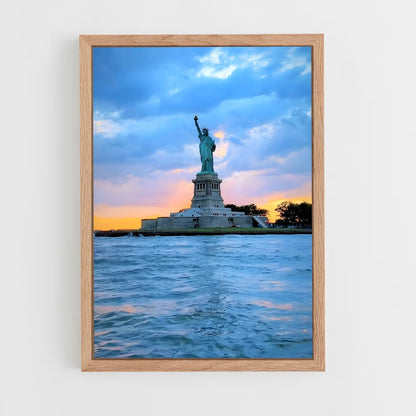 ap-statue of liberty-7 cadre Bois clair
