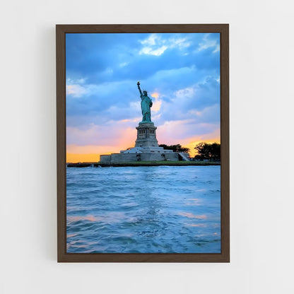 ap-statue of liberty-7 cadre Bois foncé