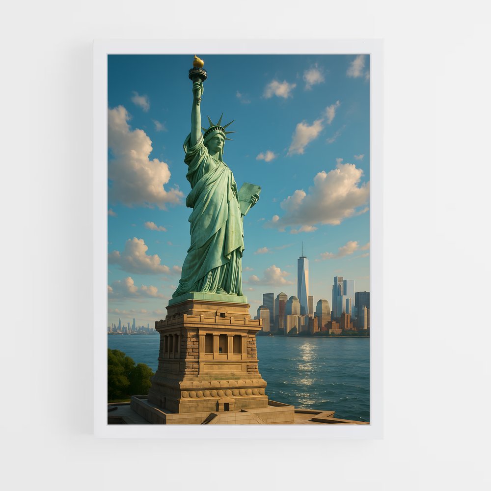 ap-statue of liberty-9 cadre Blanc