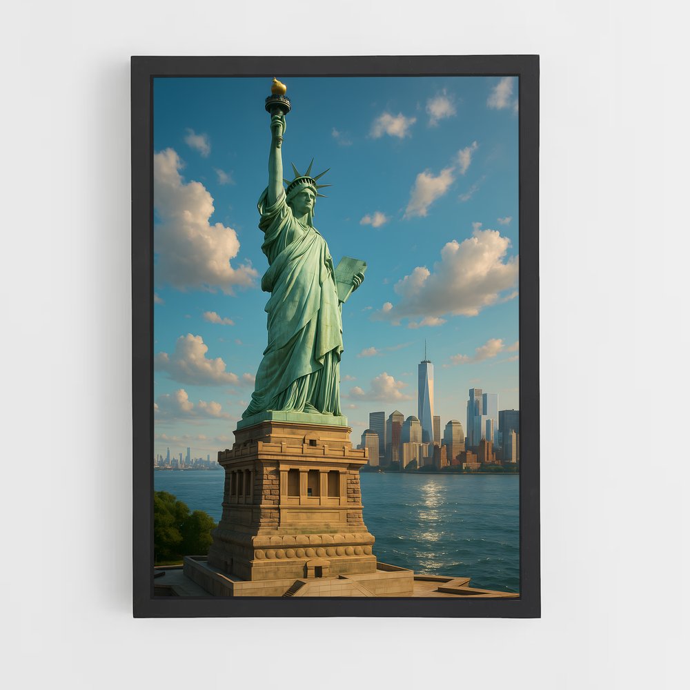 ap-statue of liberty-9 cadre Noir