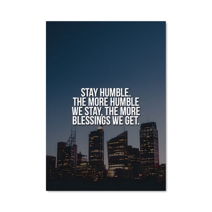 Poster Skyline d'Humilité