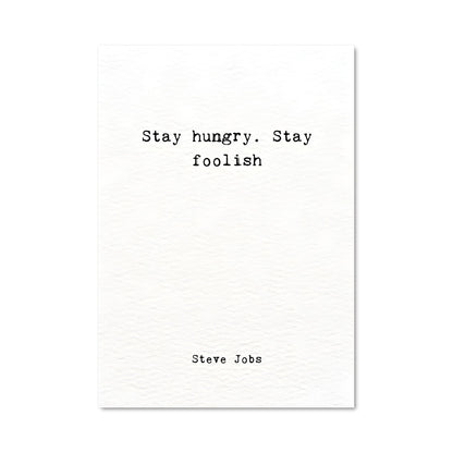 Poster Stay hungry 27003