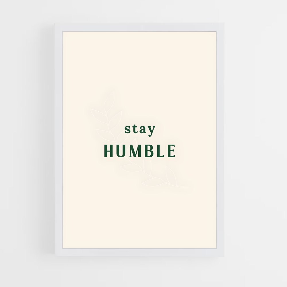 ap-stay humble-4 cadre Blanc
