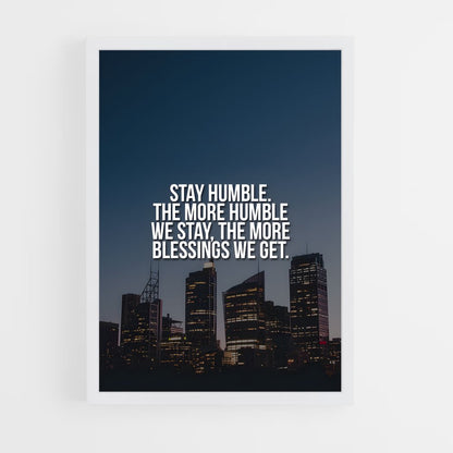 ap-stay humble-8 cadre Blanc