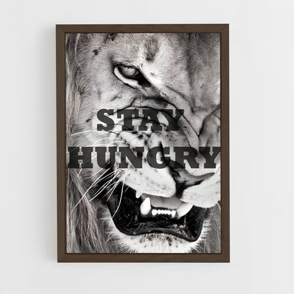 ap-stay hungry-1 cadre Bois foncé