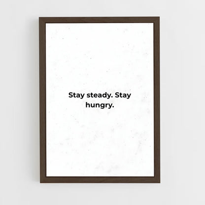 ap-stay hungry-5 cadre Bois foncé