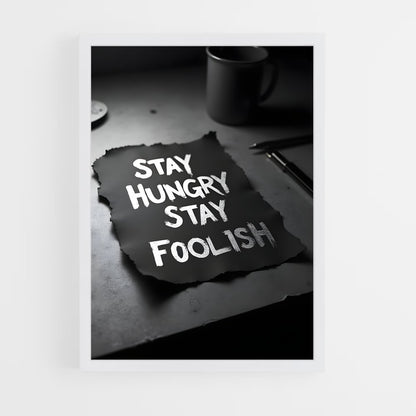 ap-stay hungry stay foolish-4 cadre Blanc