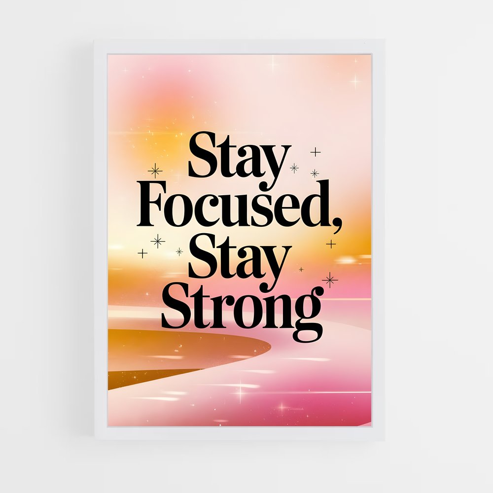 ap-stay motivated-4 cadre Blanc
