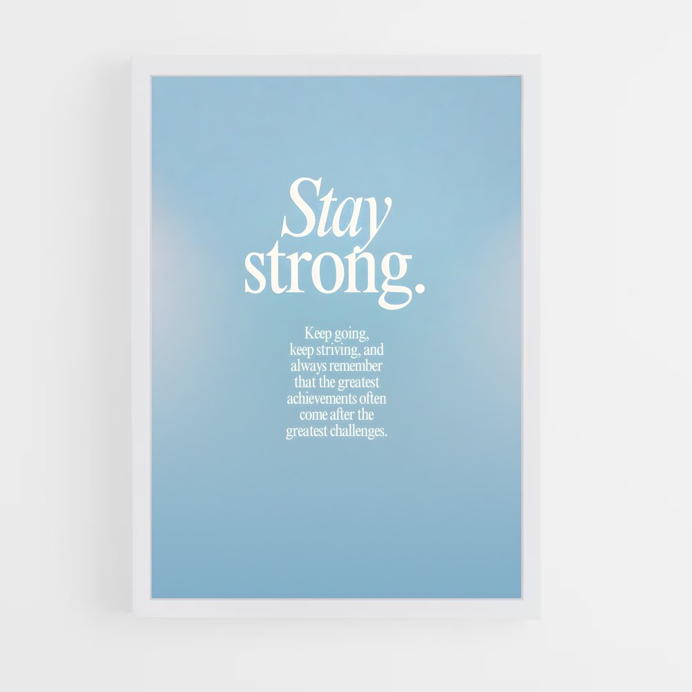 ap-stay strong-3 cadre Blanc