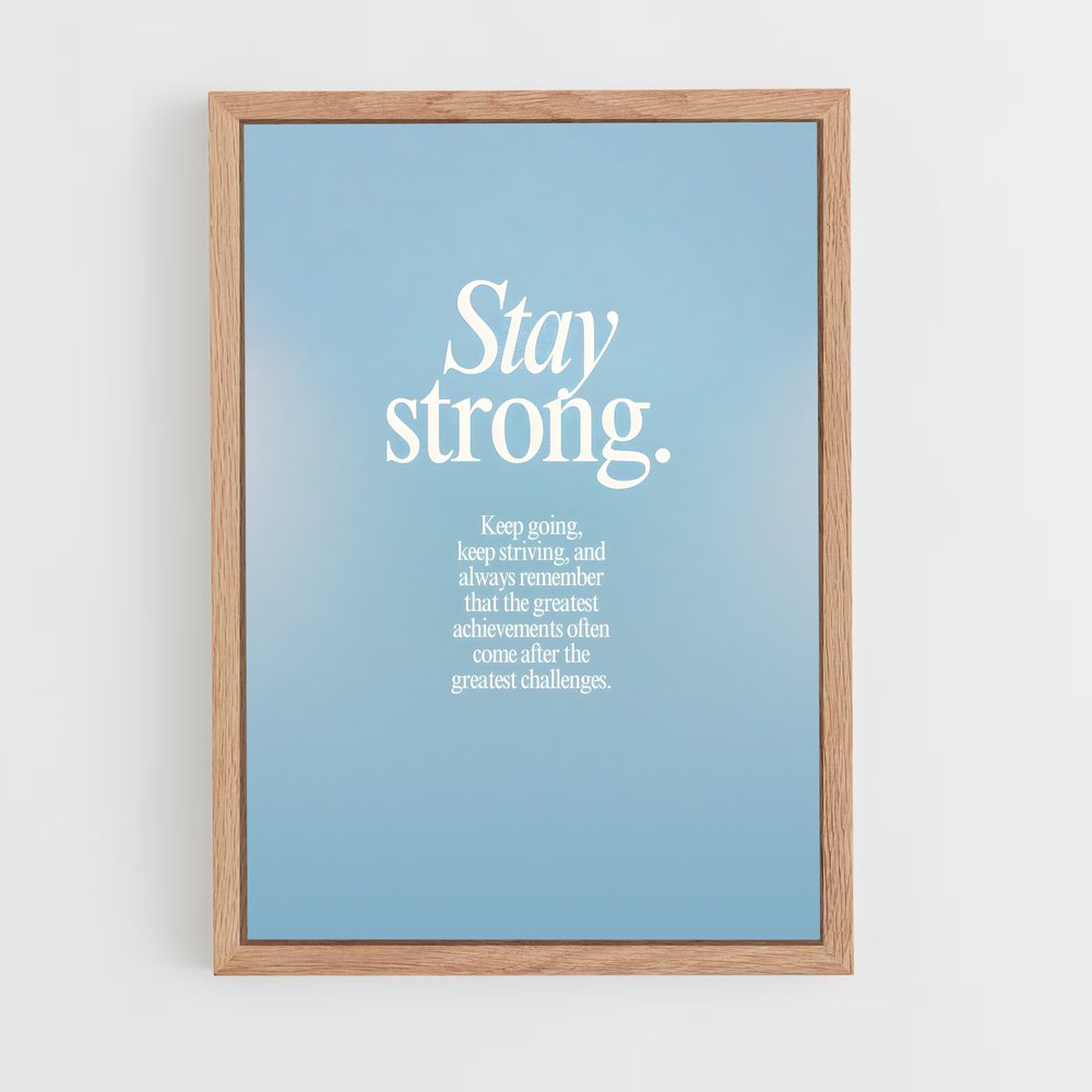 ap-stay strong-3 cadre Bois clair