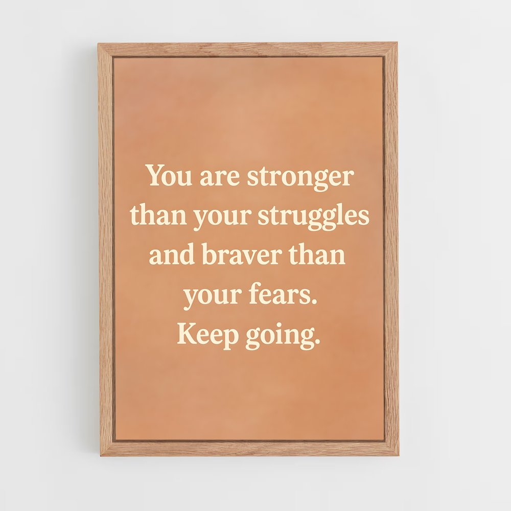 ap-stay strong-6 cadre Bois clair