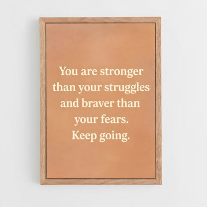 ap-stay strong-6 cadre Bois clair