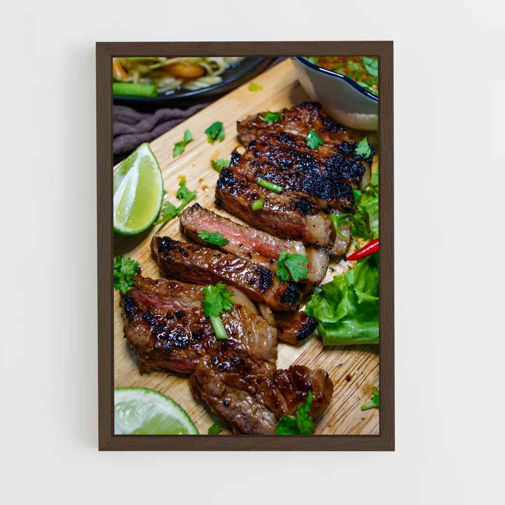 ap-steak-4 cadre Bois foncé