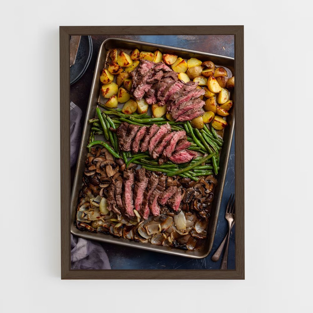 ap-steak-6 cadre Bois foncé