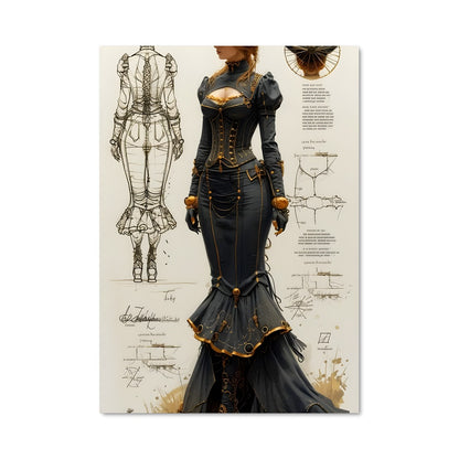 Poster La Dame Squelettique