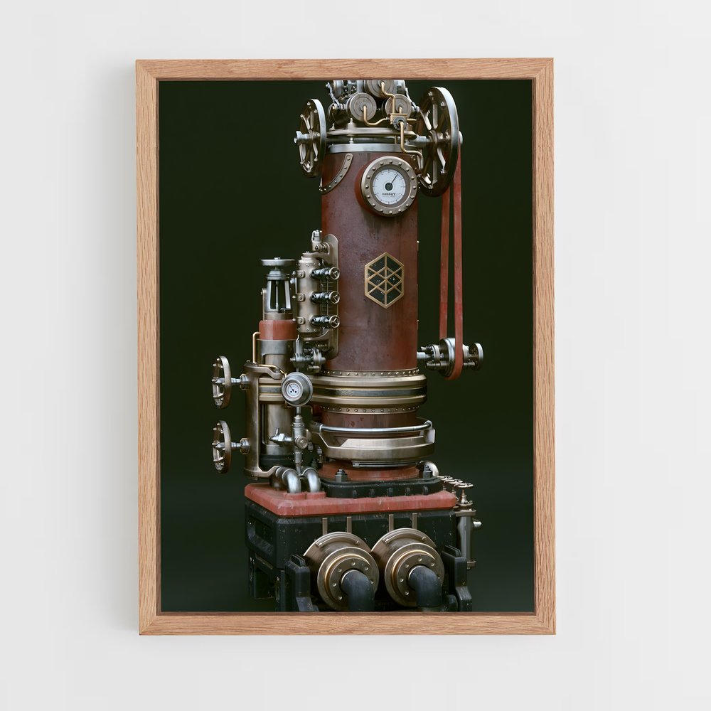 ap-steam engine-1 cadre Bois clair