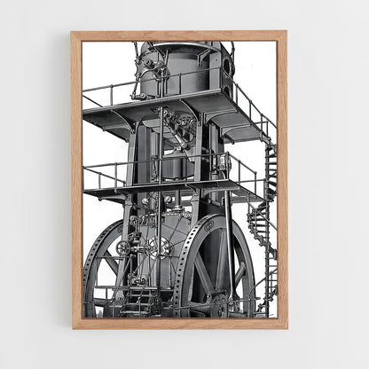 ap-steam engine-10 cadre Bois clair
