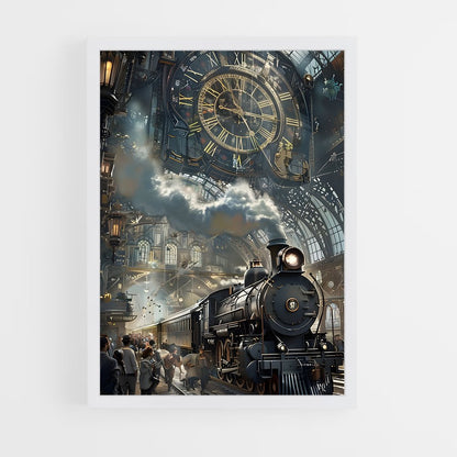 ap-steam engine-3 cadre Blanc
