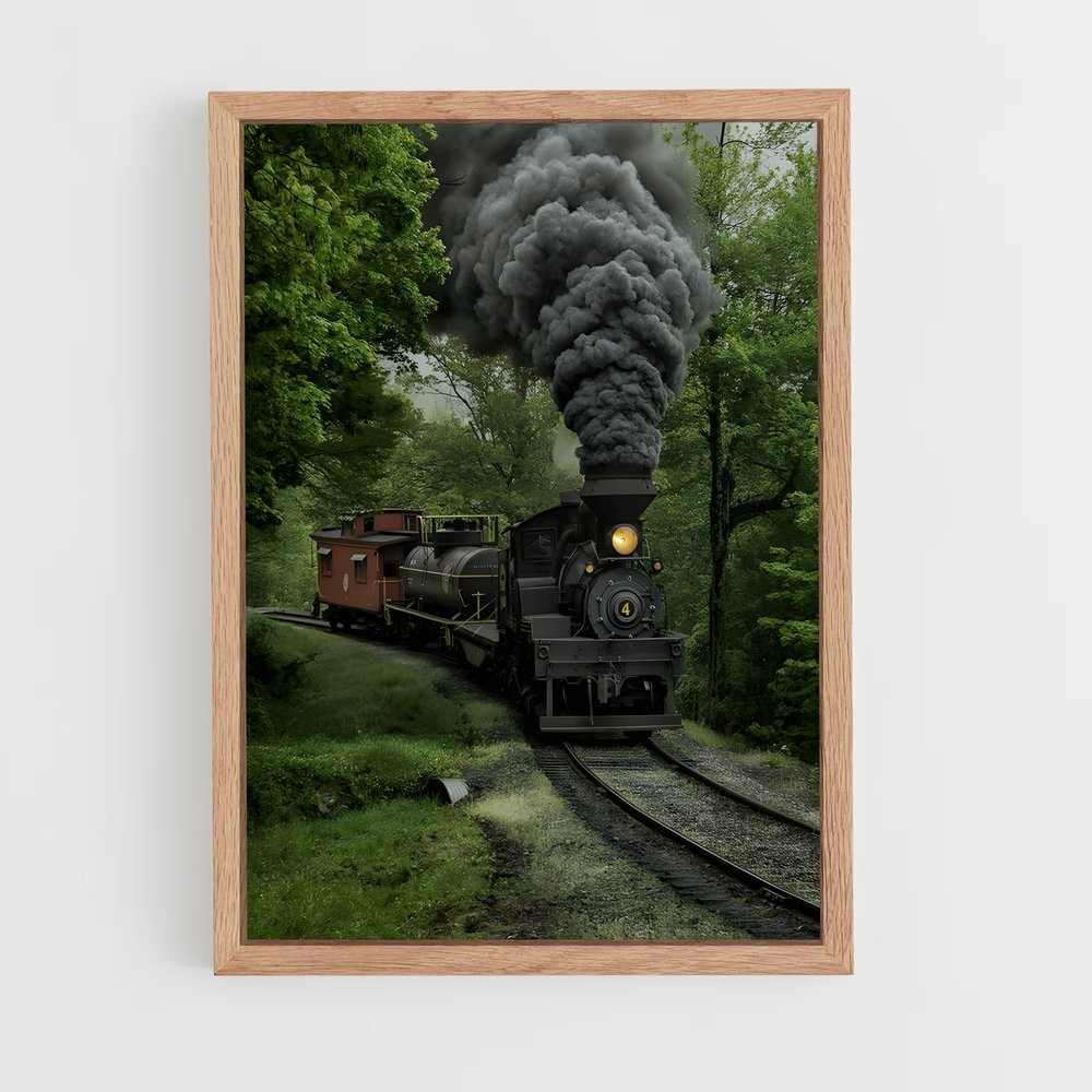 ap-steam engine-5 cadre Bois clair