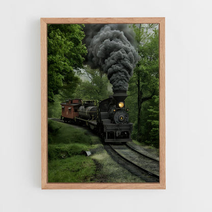 ap-steam engine-5 cadre Bois clair