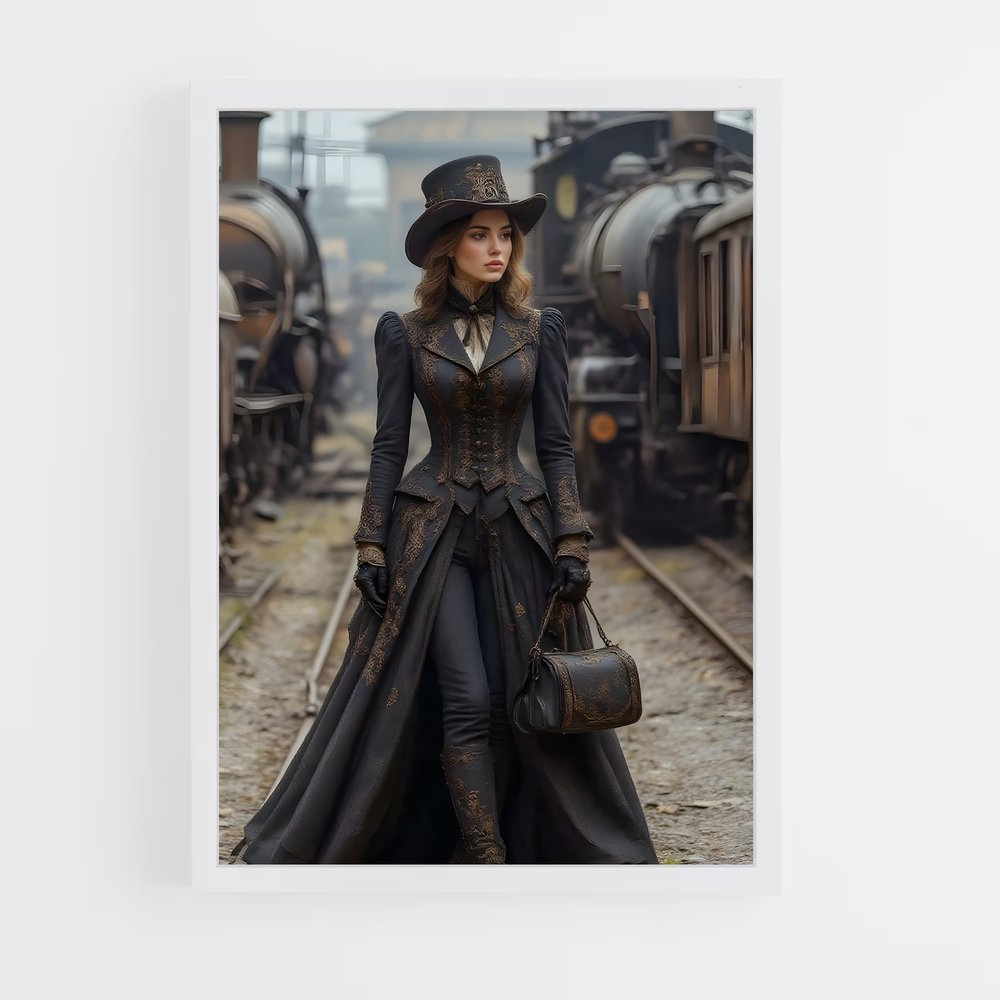 ap-steam punk-1 cadre Blanc