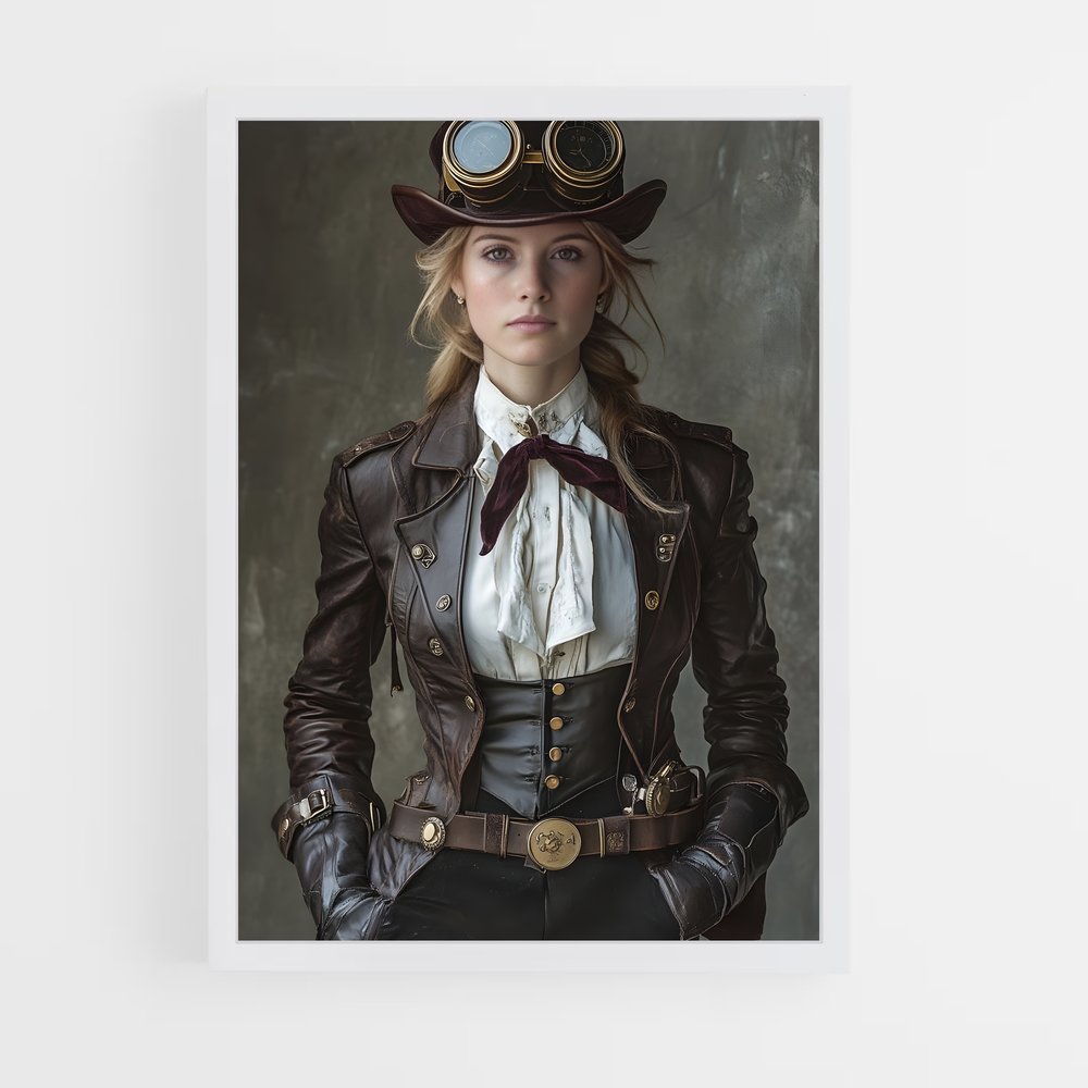 ap-steam punk-10 cadre Blanc