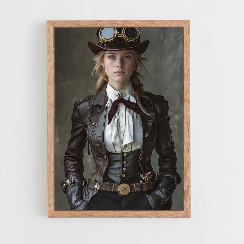 ap-steam punk-10 cadre Bois clair