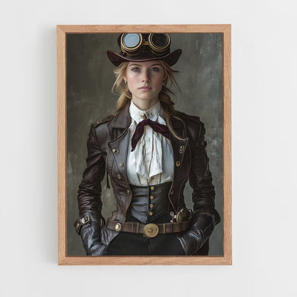 ap-steam punk-10 cadre Bois clair