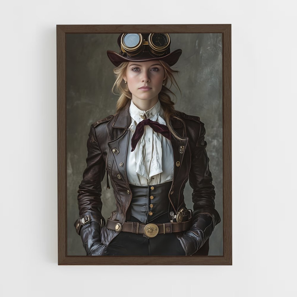ap-steam punk-10 cadre Bois foncé