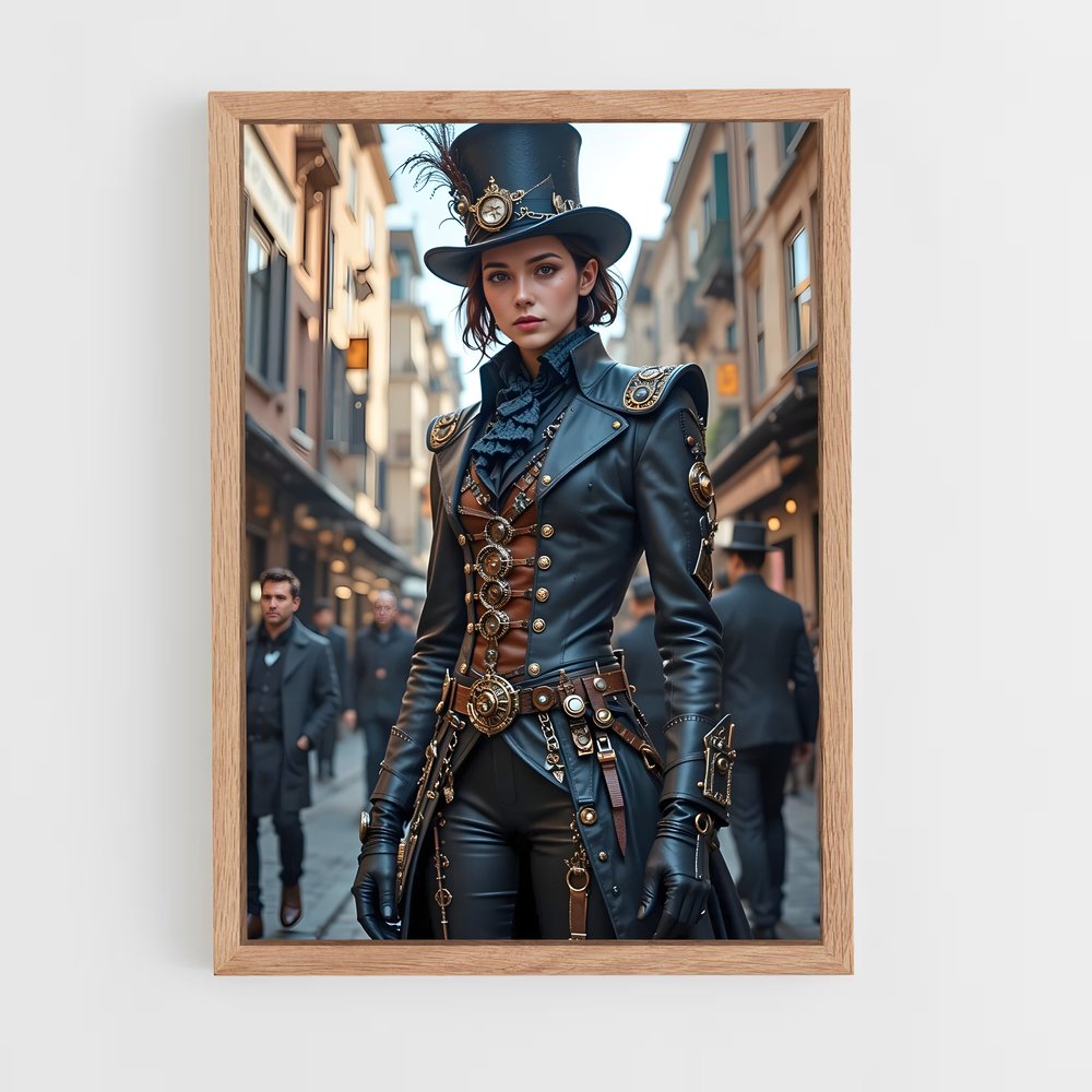 ap-steam punk-13 cadre Bois clair