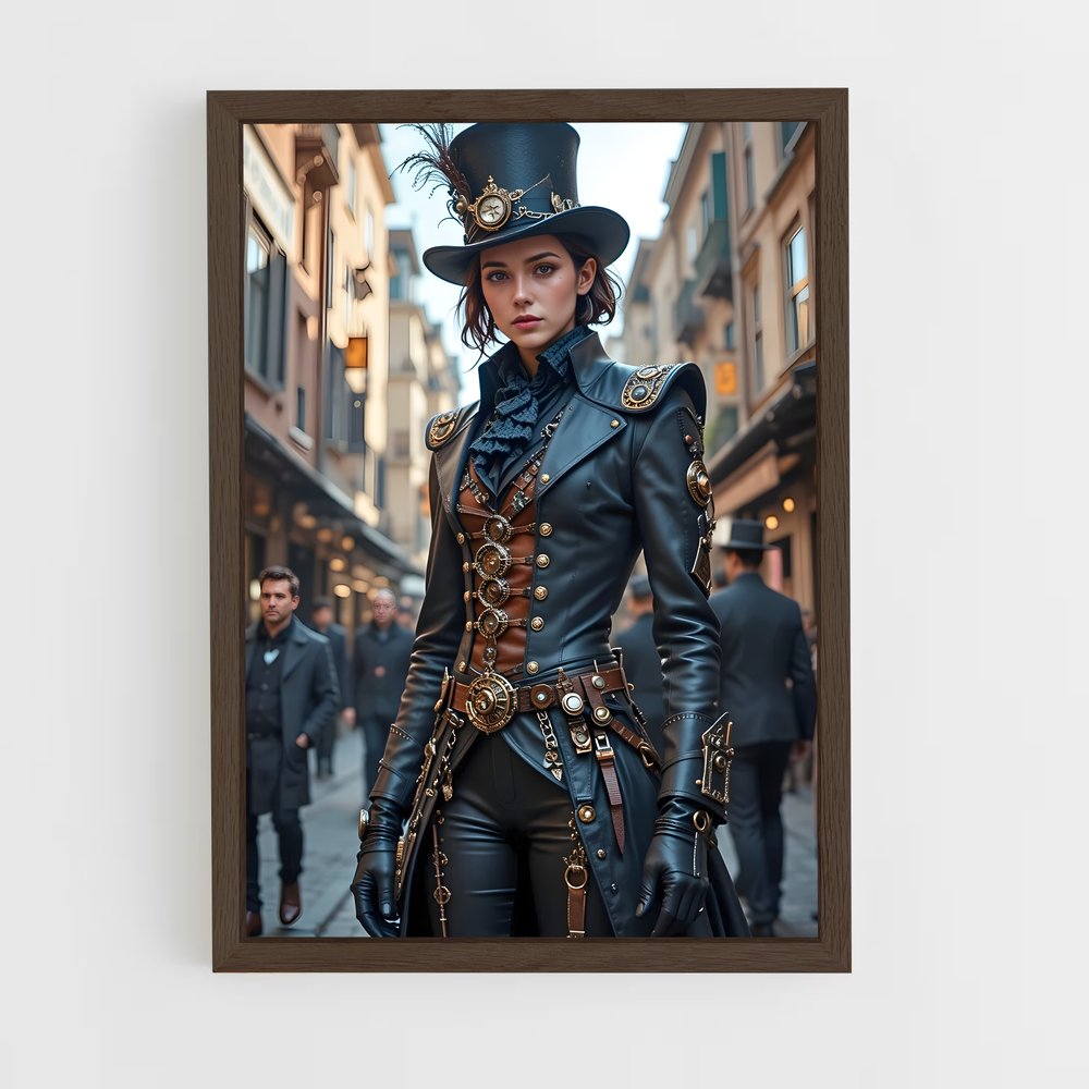 ap-steam punk-13 cadre Bois foncé
