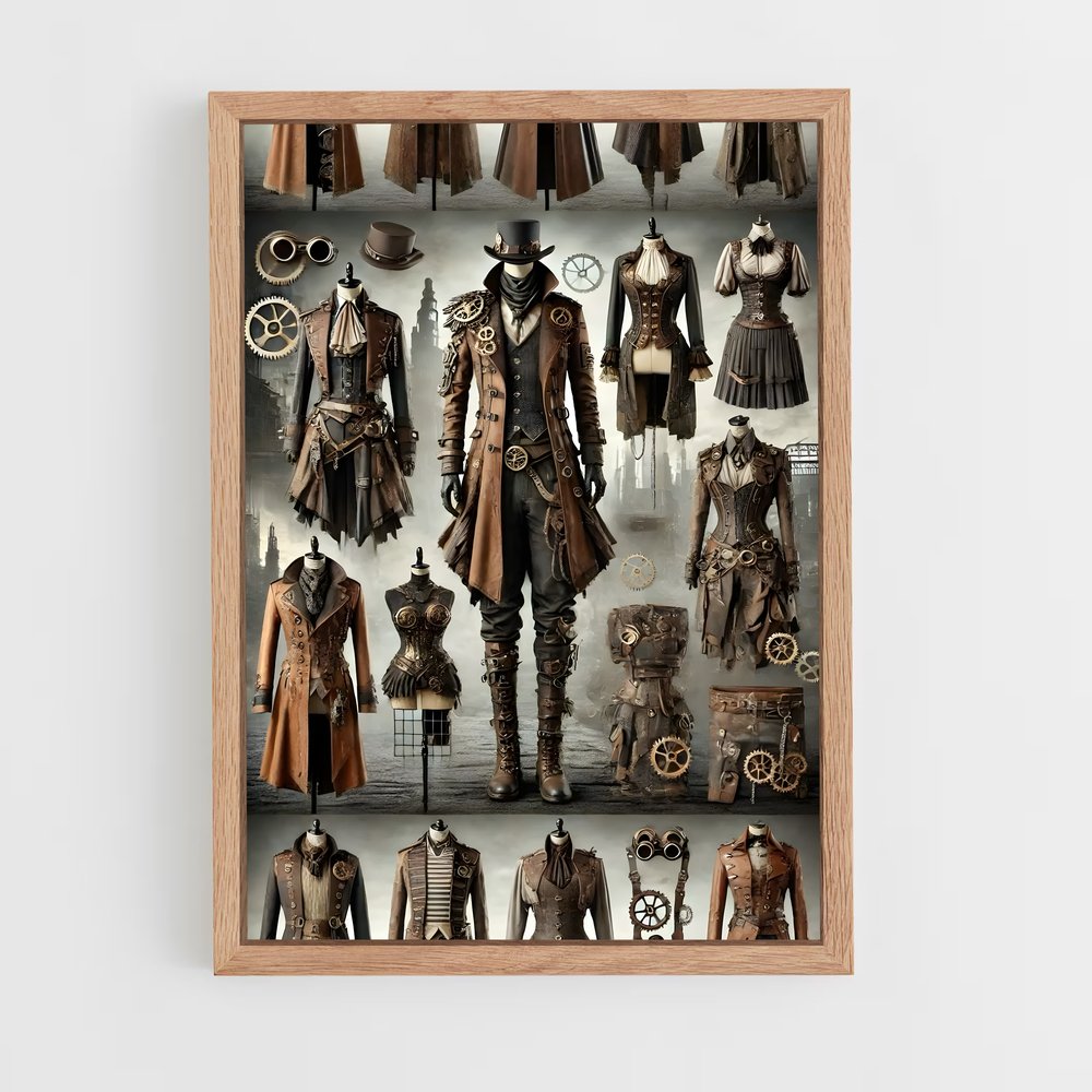 ap-steam punk-2 cadre Bois clair
