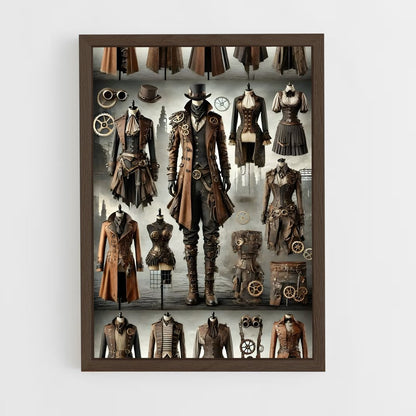 ap-steam punk-2 cadre Bois foncé