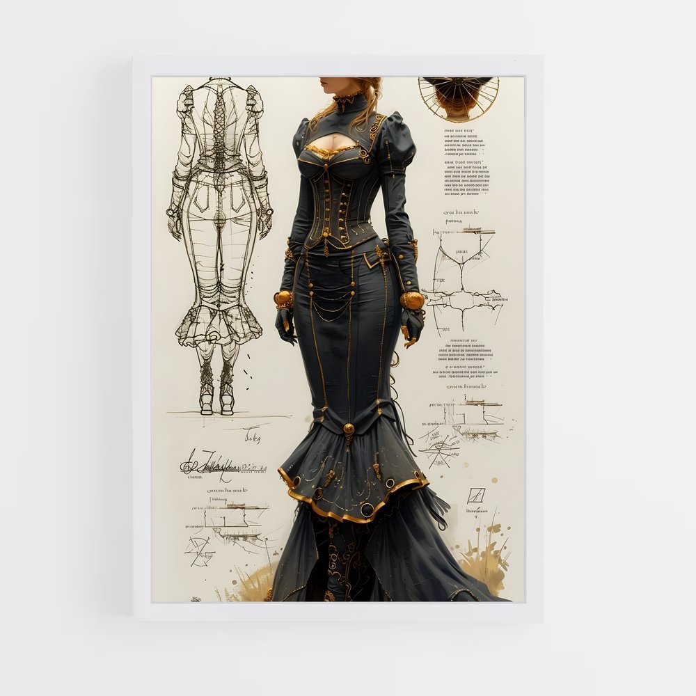 ap-steam punk-3 cadre Blanc