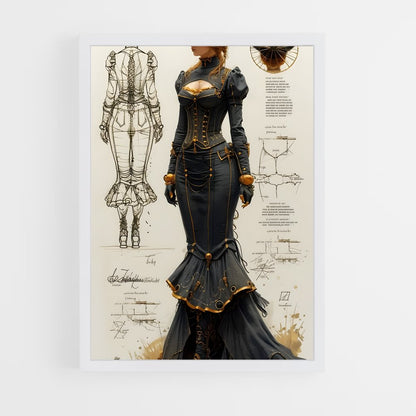 ap-steam punk-3 cadre Blanc