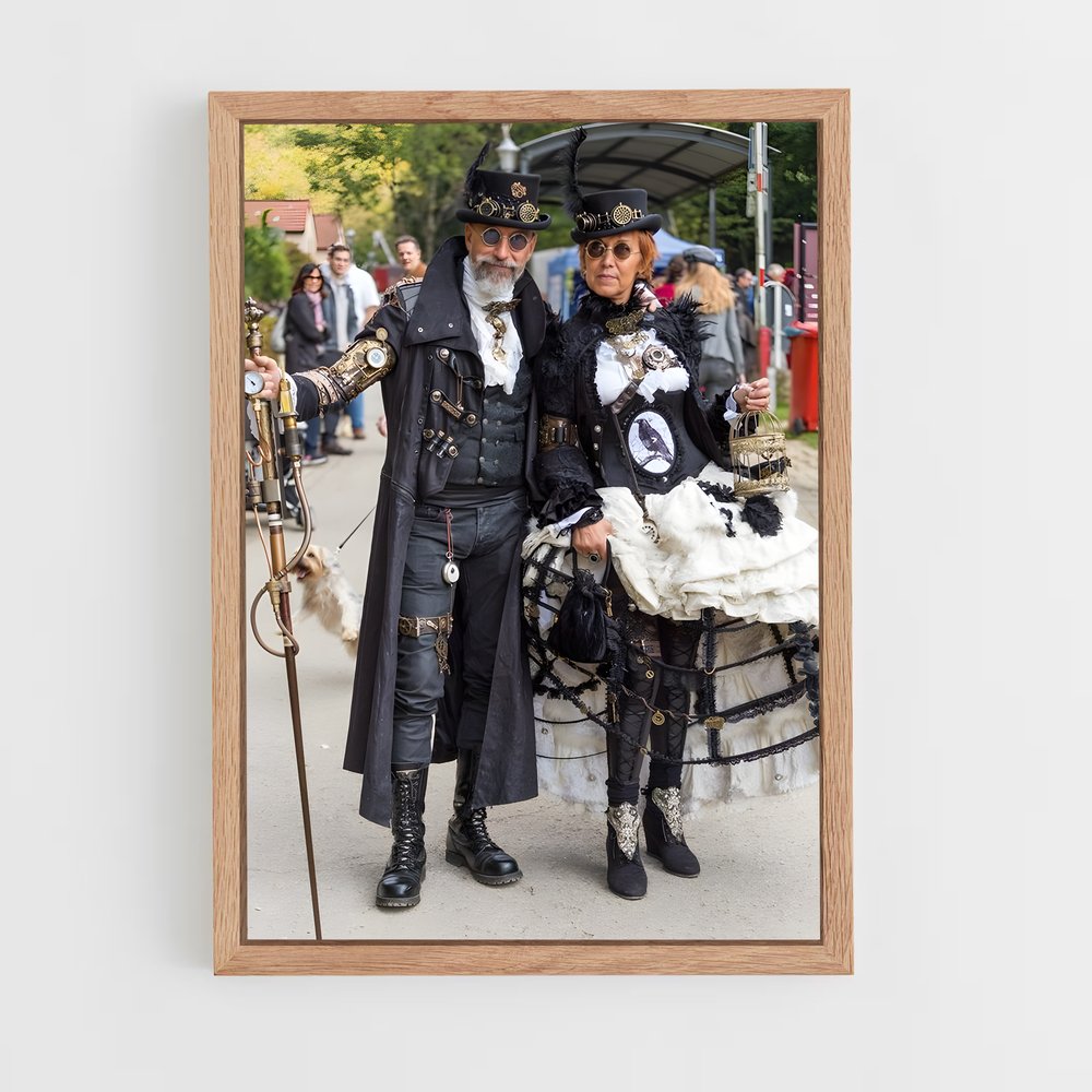 ap-steam punk-5 cadre Bois clair